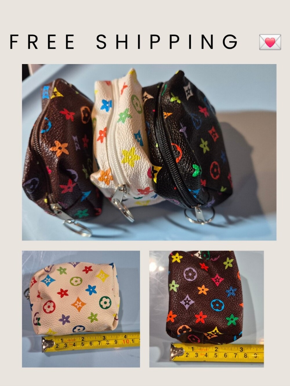 Fashion Key Chain Zipper Pouch